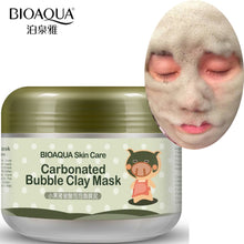 Load image into Gallery viewer, BIOAQUA Black Pig Carbonated Bubble Face Mask Clay Facial Mask Deep Pore Clean Whitening Skin Moisturizer Anti Aging Skin Care