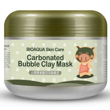 Load image into Gallery viewer, BIOAQUA Black Pig Carbonated Bubble Face Mask Clay Facial Mask Deep Pore Clean Whitening Skin Moisturizer Anti Aging Skin Care