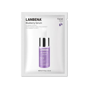 LANBENA Blueberry Hyaluronic Acid Serum Essence Oil Mask Moisturizing Whitening Anti-Aging Anti Wrinkle Skin Care Lines Whitenin