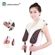 Load image into Gallery viewer, JinKaiRui U Shape Electrical Shiatsu Massager Shawl Roller Heat Massage Electric Pain Neck and Shoulder Multi-function Massagem
